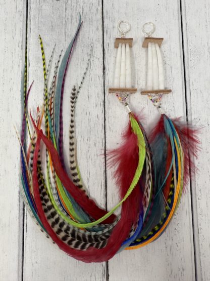 Dentalium Feather Set