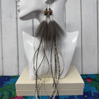 Silver Fox Feather Set (3)