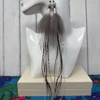 Silver Fox Feather Set (5)