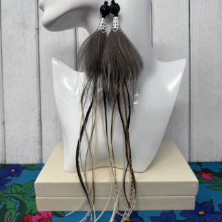 Silver Fox Feather Set (6)