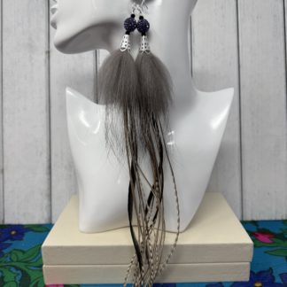 Silver Fox Feather Set (7)
