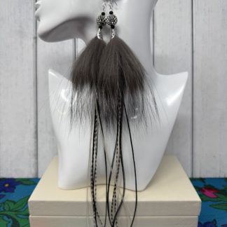 Silver Fox Feather Set (9)