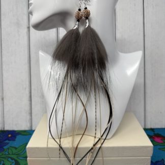 Silver Fox Feather Set (10)